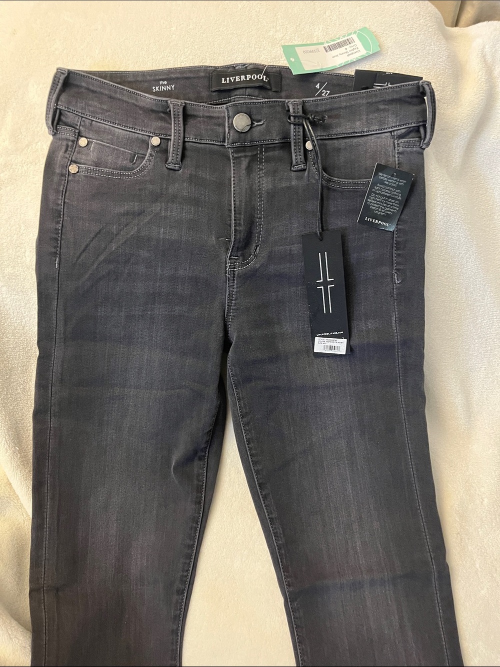 Liverpool Skinny Women's Jeans in Charcoal